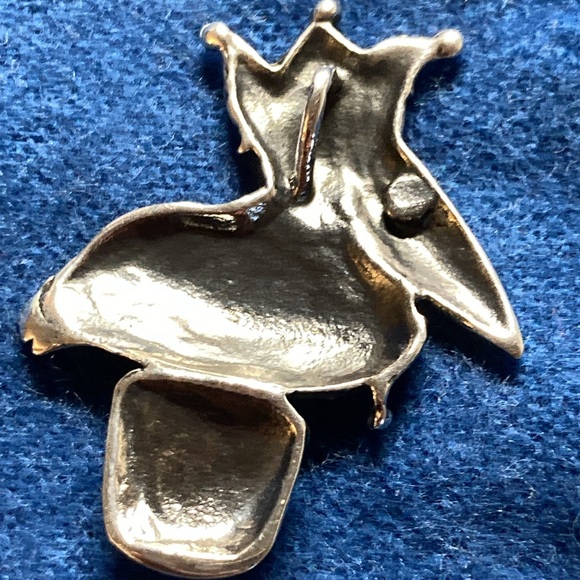 Retired Mignon Faget Sterling Jester Pelican Pendant Mardi Gras - Picture 3 of 5